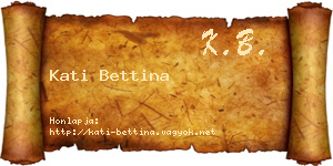Kati Bettina névjegykártya