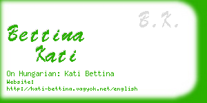 bettina kati business card